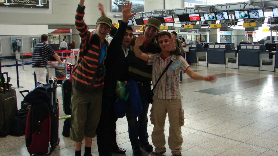 Loučení na letišti v Praze/Farewell at Prague's airport