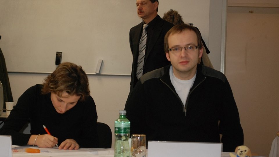 MgA. Kateřina Váchová, MgA. Martin Kasík a Ing. Miroslav Dittrich (v pozadí)