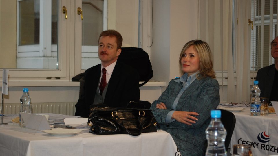 Zástupci EBU- Alina Velea (Rumunsko) a  László Terdik (Maďarsko)