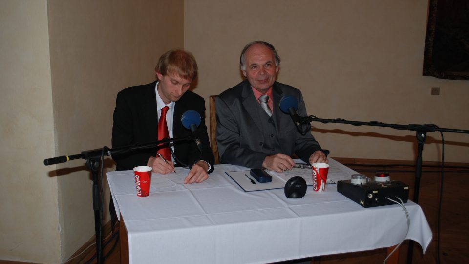 Prof. Jiří Hlaváč a MgA. Ivo Kahánek