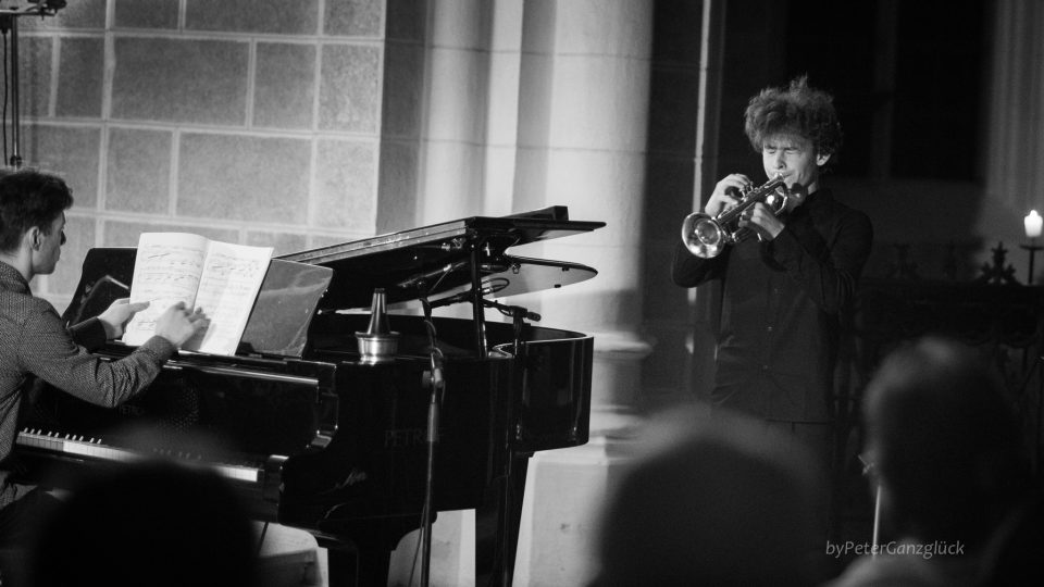 Ruský trumpetista Aleksandr Rublev na koncertě v Třeboni