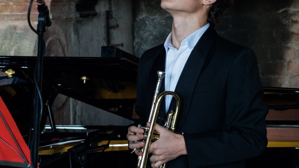 Ruský trumpetista Aleksandr Rublev na koncertě v Bechyni
