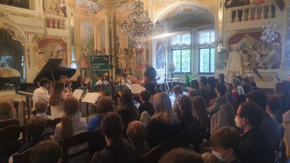 Zámek v Českém Krumlově hostil koncert finalistů Concertina Praga